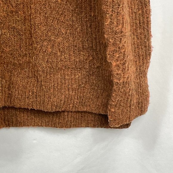 Madewell Dillon Womens solid heather cumin copper turtleneck size M textured - Picture 7 of 13